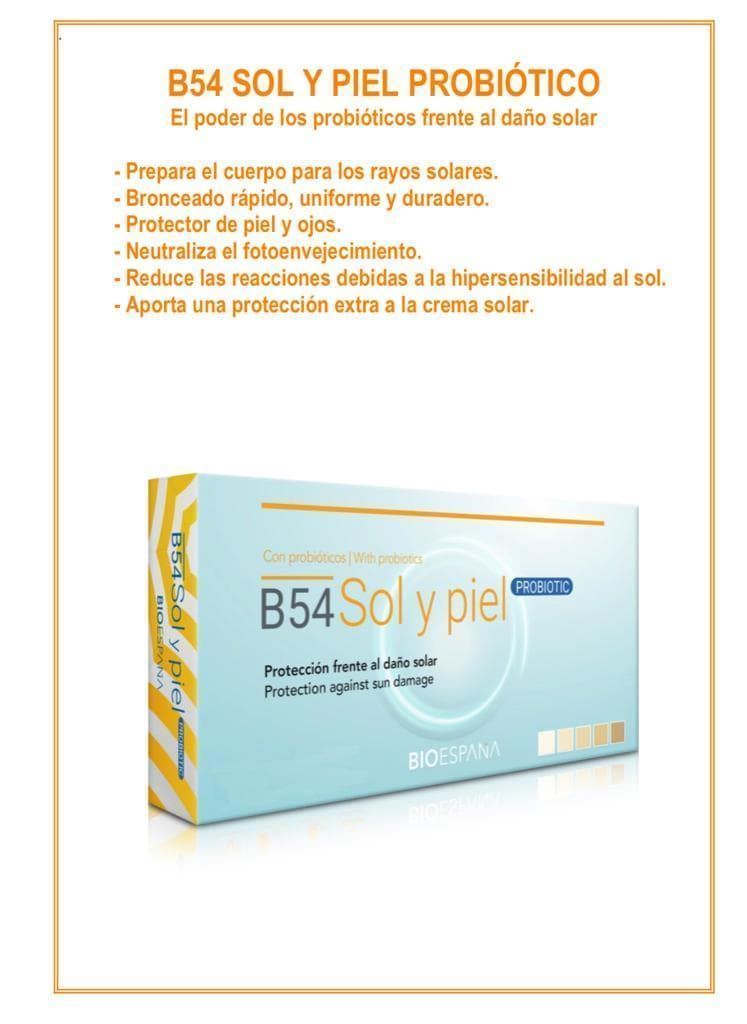 BIOESPAÑA - B54 SOL Y PIEL PROBIOTIC - Imagen 2