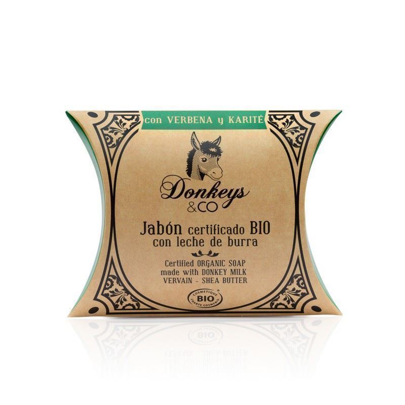 Donkeys & Co. - Jabón de leche de burra, verbena y karité - Hidratante - Imagen 1